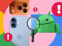 A obsessão do Android com o manual da Apple está saindo pela culatra e os usuários estão pagando o preço A parte inferior do Pinwheel Plus 4, mostrando o conector de fone de ouvido e a porta USB-C