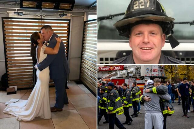 A pegadinha do primeiro de abril de Fallen Bravest Patrick A pegadinha do primeiro de abril de Fallen Bravest Patrick Brady oferece um vislumbre atrevido do herói do FDNY - enquanto a viúva tem uma citação emocionante no Facebook