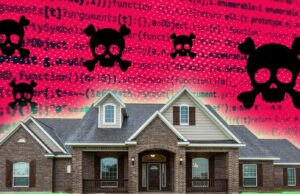 A pirataria na varanda está atingindo o pico – veja como a tecnologia mantém seus presentes de Natal seguros Uma mão segurando uma carteira cheia de dinheiro, envolvida por um anel giratório com a mensagem 'BLACK FRIDAY', com ícones de desconto em néon brilhando no fundo