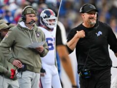 A questão de Dan Campbell no centro da decisão de Mike Kafka dos Giants A questão de Dan Campbell no centro da decisão de Mike Kafka dos Giants