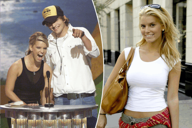 A reação de Ashton Kutcher ao ouvir Jessica Simpson, de 22 anos, dizer que ainda era virgem

