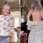 A supermodelo Paulina Porizkova, 60, fica apenas com lingerie para abraçar suas 'imperfeições'