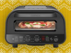 A temporada da pizza ainda não acabou – este forno interno tem 60% de desconto na Amazon Forno de pizza preto pequeno de bancada