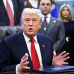 Donald Trump no Salão Oval em 10 de novembro. O presidente ameaçou com ação militar devido aos assassinatos seletivos de cristãos da Nigéria por islâmicos radicais