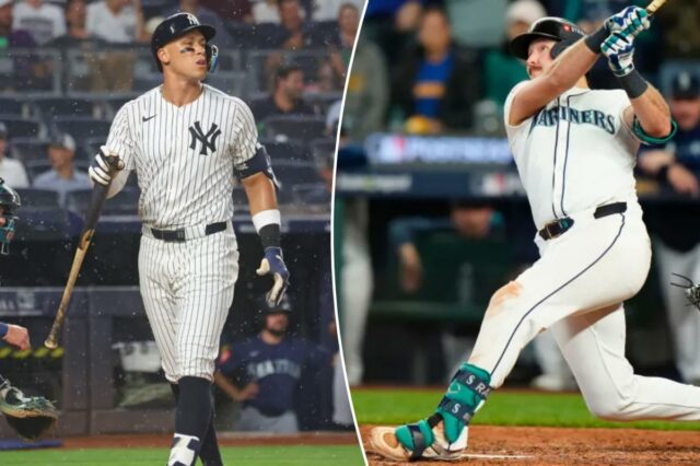 A votação do Aaron Judge-Cal Raleigh AL MVP teve uma O apanhador do Seattle Mariners, Cal Raleigh, fez um home run solo contra o Toronto Blue Jays.