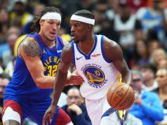 Aaron Gordon, graduado do Mitty High, afastado por tempo indeterminado devido a uma distensão no tendão da coxa direita Aaron Gordon, graduado do Mitty High, afastado por tempo indeterminado devido a uma distensão no tendão da coxa direita