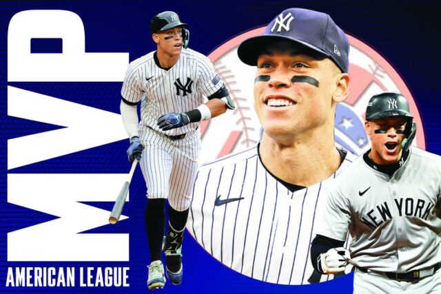 Aaron Judge vence o terceiro MVP e conquista um lugar raro na história dos Yankees
