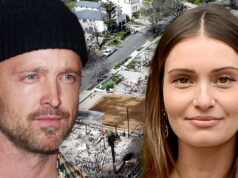 Aaron Paul muda família para Paris após incêndios florestais em Los Angeles aaron-paul-Lauren-Parsekian-getty-2