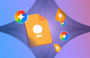 Achei que o Google Keep era suficiente, então combinei-o com o Gemini Smartphone exibindo o logotipo NotebookLM na parte superior de blocos de anotações abertos, cercado por notas do Google Keep.