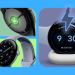 O Samsung Galaxy Watch 8 em seu disco de carregamento