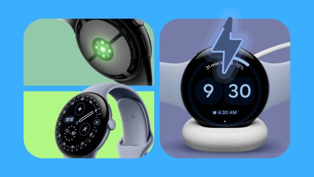 O Samsung Galaxy Watch 8 em seu disco de carregamento