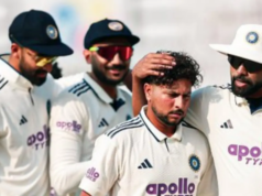 África do Sul 18/1 no chá depois que a Índia foi distribuída para 189 África do Sul 18/1 no chá depois que a Índia foi distribuída para 189