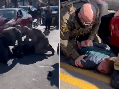 Agente da patrulha de fronteira dá soco em homem contido em Chicago: vídeo Agente da patrulha de fronteira dá soco em homem contido em Chicago: vídeo