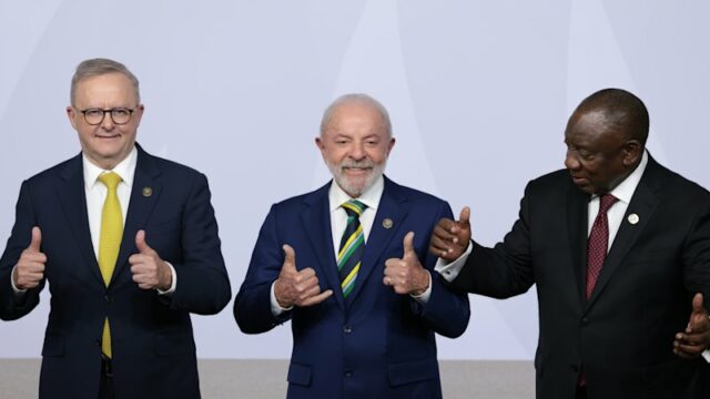 Albanese se junta aos líderes mundiais para desafiar Trump nas mudanças climáticas e no livre comércio
