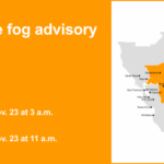 Alerta de neblina densa em vigor para a Delta no domingo – visibilidade de até 1/4 de milha