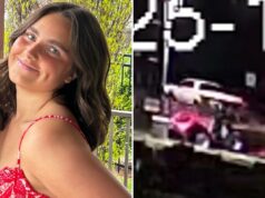 Amado estudante de medicina, membro da irmandade morto por motorista que atropelou e fugiu enquanto corria Elsa McGrain, uma jovem de cabelos castanhos e olhos azuis, sorri para a câmera enquanto usa um vestido estampado vermelho e branco.