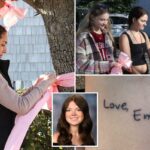 Amigos homenageiam adolescente de Long Island morto em assassinato e suicídio fracassado com fita rosa em homenagem