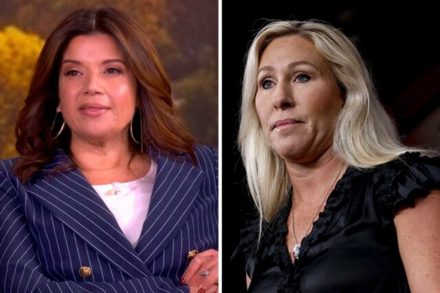 'Ana Navarro, do The View, defende Marjorie Taylor Greene contra 'Ana Navarro, do The View, defende Marjorie Taylor Greene contra os “ataques” de Trump: “Quando Donald Trump ataca você, é como se os portões do inferno se abrissem”