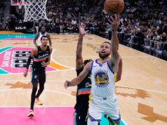 Análise instantânea do Warriors: Steph Curry supera Wembanyama enquanto a mudança ‘drástica’ na escalação paga dividendos Victor Wembanyama nº 1 do San Antonio Spurs vai para a cesta contra Jimmy Butler III nº 10 do Golden State Warriors no primeiro tempo no Frost Bank Center em 12 de novembro de 2025 em San Antonio, Texas. NOTA AO USUÁRIO: O Usuário reconhece e concorda expressamente que, ao baixar e/ou usar esta fotografia, o Usuário está concordando com os termos e condições do Contrato de Licença da Getty Images. (Foto de Ronald Cortes/Getty Images)