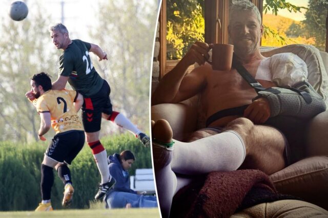 Ant Anstead revela detalhes gráficos do 'acidente estranho de futebol' que sofreu enquanto jogava futebol
