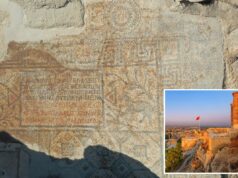 Antigo mosaico cristão descoberto no local de nascimento de Abraão Antigo mosaico cristão descoberto no local de nascimento de Abraão