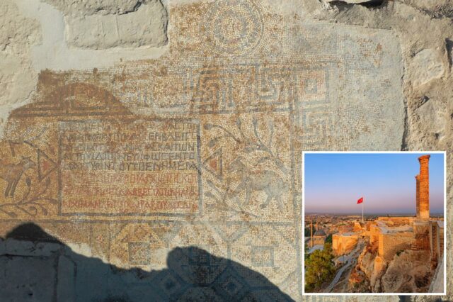 Antigo mosaico cristão descoberto no local de nascimento de Abraão
