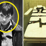 Logotipo do BuzzFeed com a frase "Isso ficou escuro" em uma fonte assustadora sobre um fundo sombrio