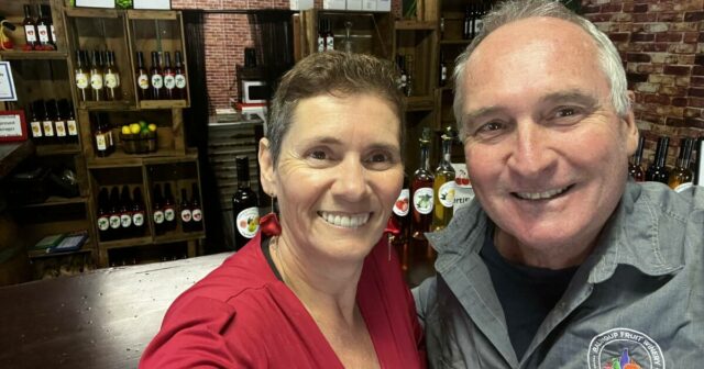 As coisas estão ficando um pouco frutadas na cidade de Balingup, no sudoeste
