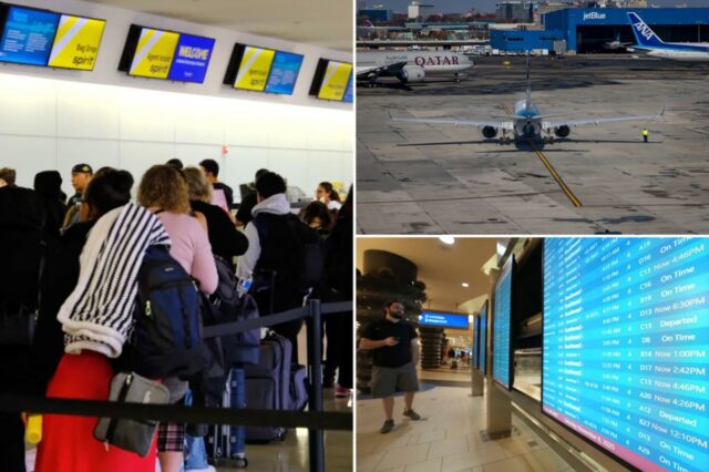 As companhias aéreas dos EUA cancelam mais de 2.500 voos As companhias aéreas dos EUA cancelam mais de 2.500 voos de fim de semana, em grande parte devido à paralisação do governo