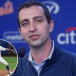 David Stearns é retratado durante uma entrevista coletiva em 29 de setembro.