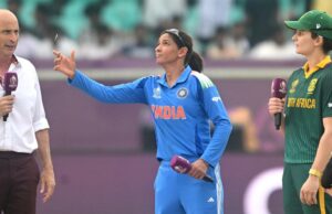 Atualização do sorteio Índia x África do Sul, final da Copa do Mundo Feminina: O lançamento da moeda favorecerá Harmanpreet Kaur ou Laura Wolvaardt hoje? Atualização do sorteio Índia x África do Sul, final da Copa do Mundo Feminina: O lançamento da moeda favorecerá Harmanpreet Kaur ou Laura Wolvaardt hoje?