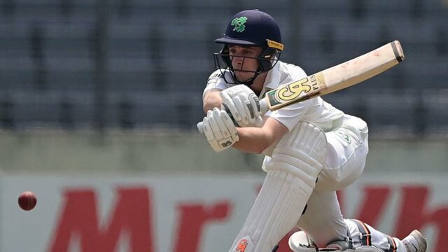 BAN vs IRE 2º dia de teste 3 AO VIVO: Irlanda recomeça em 98 para 5; trilhas por 378 corridas

