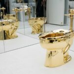 Lucius Elliott, chefe de leilões contemporâneos da Sotheby's, diz que é mais provável que o banheiro seja um comentário cultural sobre a América do que político.