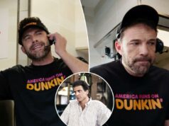 Ben Affleck filmando novo anúncio do Dunkin no Super Bowl com Jennifer Aniston, Tom Brady, estrelas de ‘Seinfeld’ e ‘Cheers’: fontes Ben Affleck filmando novo anúncio do Dunkin no Super Bowl com Jennifer Aniston, Tom Brady, estrelas de 'Seinfeld' e 'Cheers': fontes