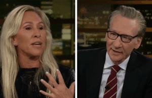 Bill Maher tem Marjorie Taylor Greene e ela se tornou moderada e razoável 110125_bill_maher_marjorie_kal
