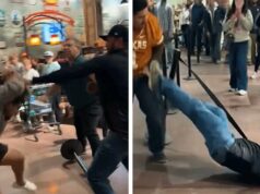 Briga no Bass Pro Shops supostamente provocada por um homem demorando muito no banheiro 110425_bass_pro_shop_fight-primary-split
