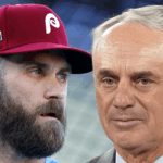 rob manfred bryce harper principal getty