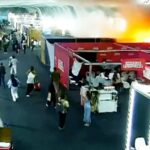 CCTV mostra o momento em que ocorre um incêndio na COP30