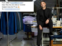 CEO da moda masculina pede desculpas após explosão grosseira de marketing por e-mail: ‘Cresça, porra’ Email do xSuit com o assunto
