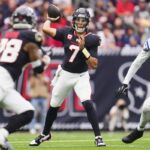 CJ Stroud sai para o confronto da semana 10 contra Jaguars com concussão