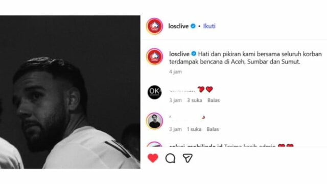 Calvin Verdonk Lille Club envia mensagem de condolências às vítimas Calvin Verdonk Lille Club envia mensagem de condolências às vítimas de enchentes e deslizamentos de terra em Sumatra e Aceh