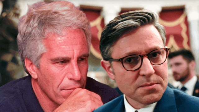 jeffrey epstein mike johnson principal getty