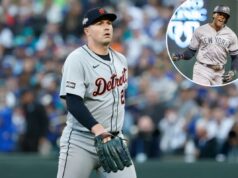 Cameron Maybin exorta os Yankees a negociarem com Tarik Skubal: ‘Não quero ouvir nada sobre folha de pagamento’ Tarik Skubal, do Detroit Tigers, observando durante um jogo.