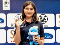 Campeonato Mundial: Esha Singh conquista bronze na prova de pistola 25m Campeonato Mundial: Esha Singh conquista bronze na prova de pistola 25m