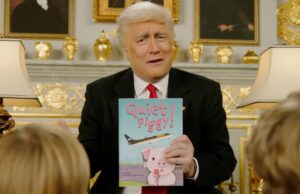 Canadian Sketch Show visa Trump com ‘Quiet Piggy!’ Paródia da hora da história | Vídeo Canadian Sketch Show visa Trump com 'Quiet Piggy!' Paródia da hora da história | Vídeo