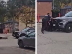 Carro de polícia atropela suspeito quando policial se esquece de estacioná-lo, em vídeo suspeito de atropelamento policial-11-03-2025