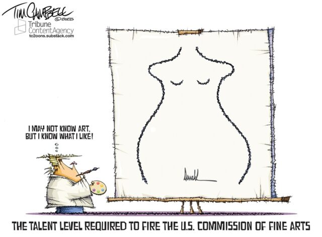 Cartoon: Arte com autoritários
