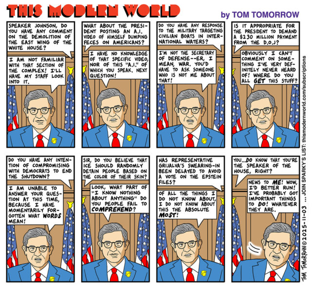 Cartoon: O homem que sabia muito pouco
