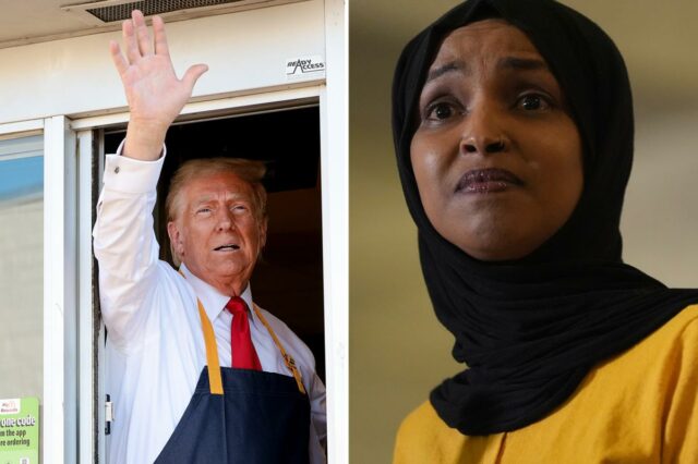 Casa Branca provoca Ilhan Omar com foto do McDonald's e sugere que ela possa voltar para a Somália
