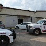 Foto do incidente da Polícia do Condado de Harris. Casa de jogos de Houston destruída, com mais de US$ 9.000 apreendidos e um acusado